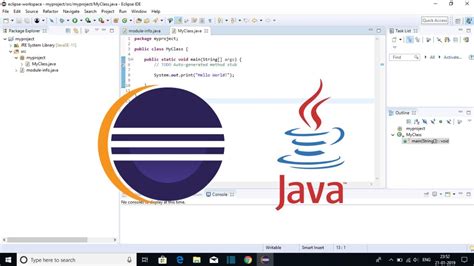 Follow all the steps below to create a Java project in Eclipse: 1. First of all, open Eclipse IDE and choose File > New > Java Project to display the New Project wizard, as shown in Figure. 2. A new project wizard will be displayed. Select java project and then click on Next button as shown in the below figure. 3.